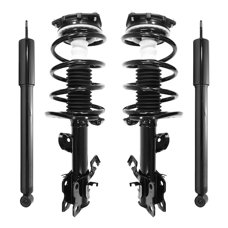 Unity 4-11045-255170-001 Front and Rear Complete Strut Assembly Shock Kit 4-11045-255170-001